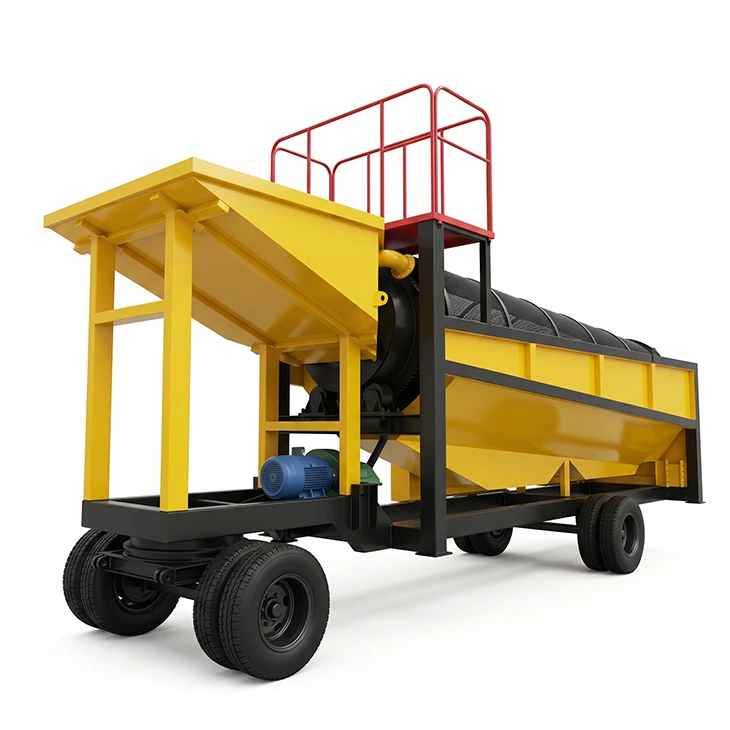 Mobile Kub Trommel Portable Kub Ntxuav Cog